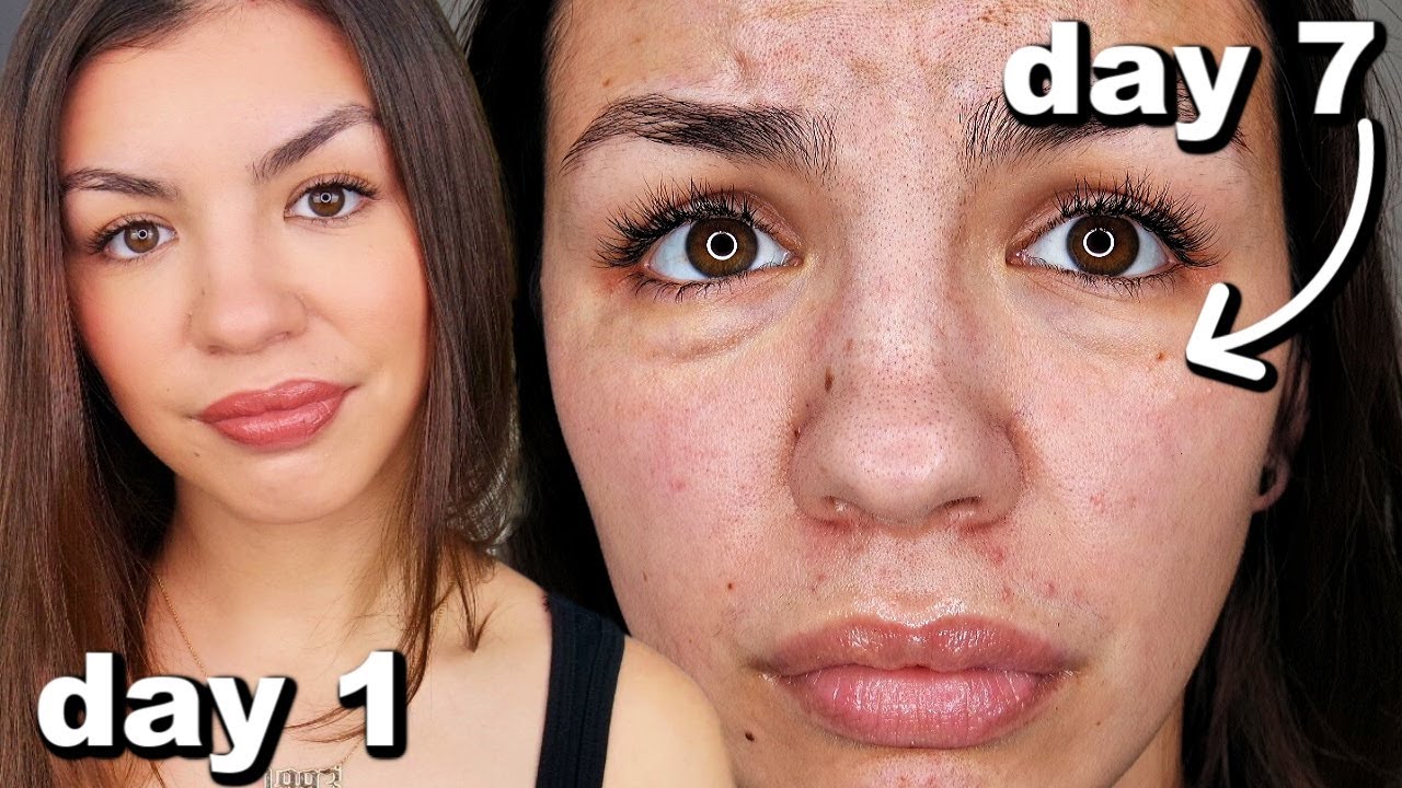 I didn't wear makeup for one week! - Audrey Victoria