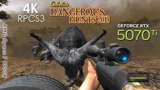 Cabela's Dangerous Hunts 2013 (4K / 2160p / 60fps) | RPCS3 Emulator 0.0.37-18022 | Sony PS3