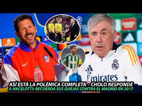 Así ESTÁ la POLÉMICA COMPLETA del CHOLO Vs. ANCELOTTI | CHOLO RECUERDA a ANCELOTTI de SUS QUEJAS