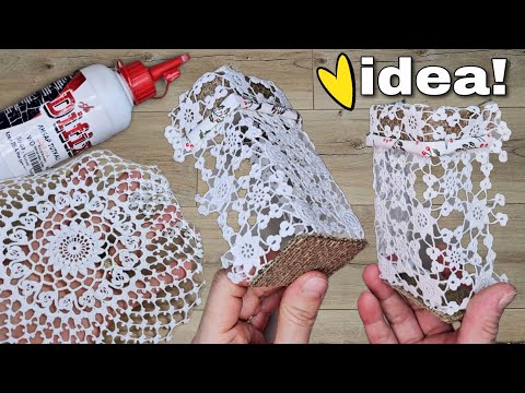 I Mixed Wood Glue With 20-Year-Old Lace From My Mom!♻️Great Idea!🥰