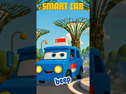 Car Songs 🚕🚚🚛 Amazing Ride Parade vehicles with Smart Cab to Cocoa Truck🎵Nursery Rhymes for Toddlers