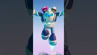 kid cowboy & luna save a robot yeti! #shorts