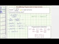 Trigonometric Identities and Simplifications