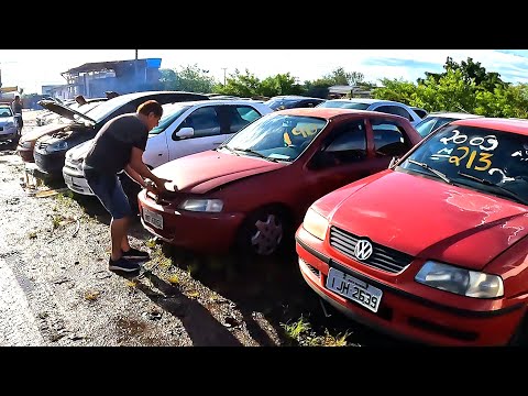 VISITAMOS UM LEILÃO COM CARROS APARTIR DE R$ 900,00!
