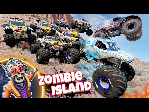 Monster Jam INSANE Zombie Island Adventure #52 | Racing, Freestyle, and High Speed Jumps