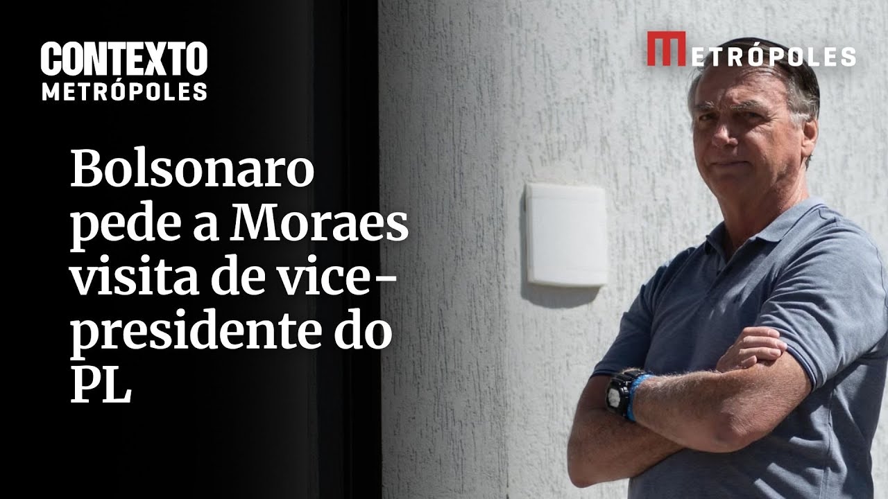 Bolsonaro pede a Moraes visita de vice-presidente do PL