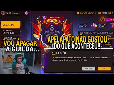 APELAPATO VAI APAGAR A NOTHUMAN, GUILDA TOP 3 DE BRASIL, APÓS ISSO ACONTECER!! DEU TR3T4