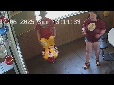 YouTube video thumbnail: Ronald McDonald Statue Swiped From Pennsylvania Store