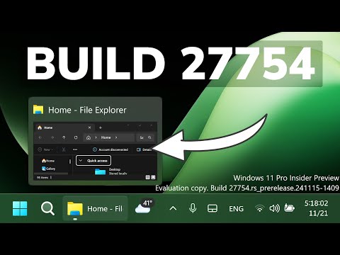 New Windows 11 Build 27754 – New System Tray, New Taskbar Thumbnails, and Fixes (Canary)
