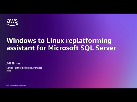 Windows to Linux replatforming assistant for Microsoft SQL Server | Amazon Web Services
