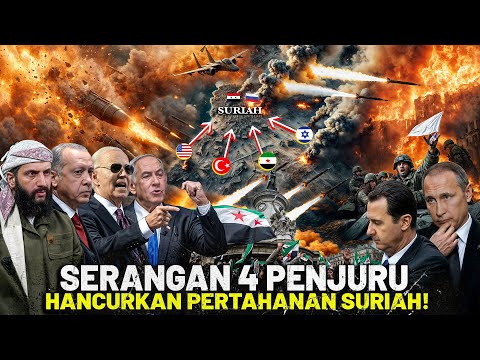 KEKALAHAN TELAK RUSIA-SURIAH! Serangan Aliansi HTS-AS-TURKI-Israel Runtukan Rezim Bashar AL Assad