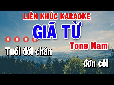 Liên khúc Giã Từ – Đò Sang Ngang Karaoke Tone Nam Nhạc Sống | Nhạc Trữ Tình Bolero Hay Nhất Hiện Nay