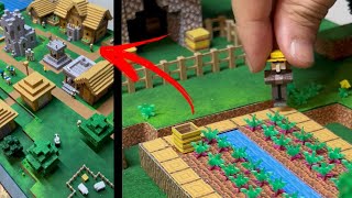 Diorama Vila do Minecraft Completo