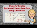 Solving Systems of Equations with Elimination Techniques