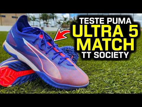 SURPREENDEU em CAMPO? 👀 - Teste chuteira society Puma Ultra 5 Match TT