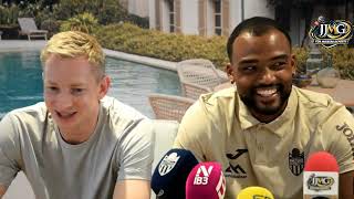 Declaraciones de Álvaro Martín y Fabrice Montcheu como nuevos jugadores del Atlético Baleares