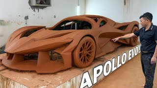 Building a Million-Dollar Apollo EVO Supercar Entirely from Clay ! 