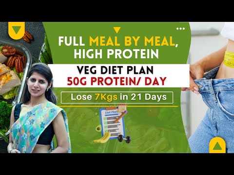 Indian Vegetarian High Protein Weight Loss Diet Plan for 3 Weeks | Lose 7Kgs in 21 Days Challenge