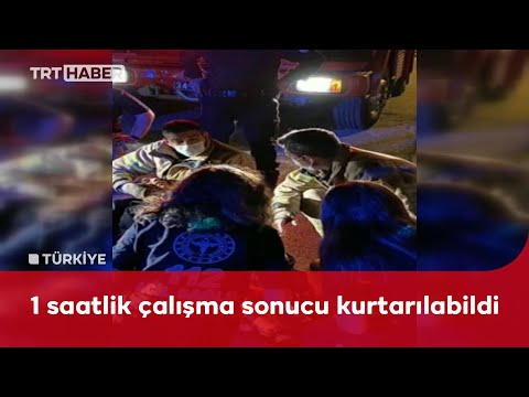Giysi toplama kutusuna girip çıkamayan kişiyi itfaiye kurtardı
