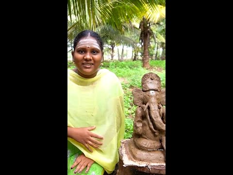 வீட்டிலேயே விநாயகர் சிலை செய்யலாம் | Clay Ganesh Idol Making Process