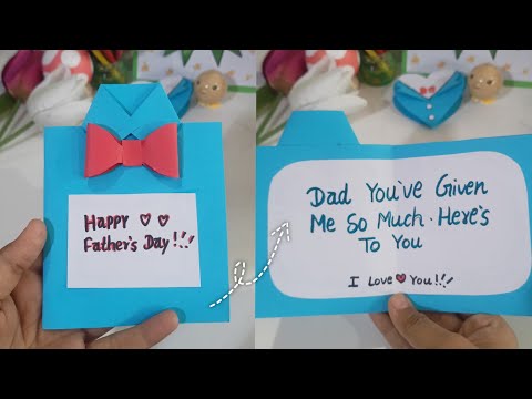 Diy//Amazing father's day gift card😉🎀#diy #craft #creative #fathersday