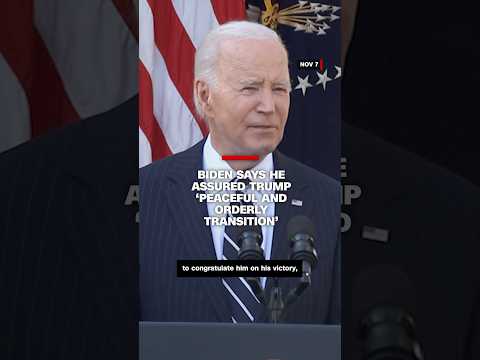 Biden says he assured Trump 'peaceful and orderly transition'