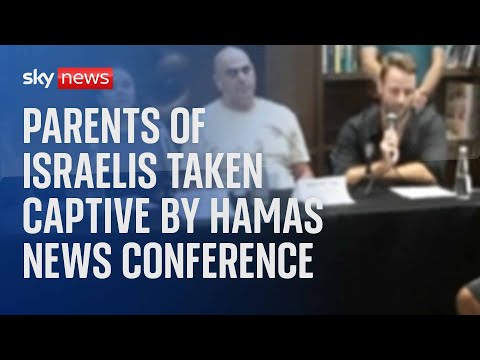Parents of Israelis taken captive by Hamas rulers hold news conference