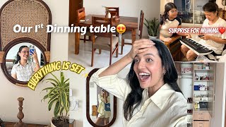 Got done with our furniture shopping❤️✨🥹Our 1st dinning table🫶🏻Surprise gift for mumma🦥✨||YR|| 