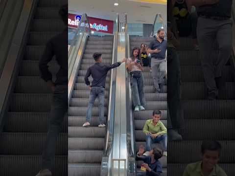 Face Touching prank 🙈😍 In Escalator #shorts #shortsfeed #funnyprank #funny #viral #trending #yt