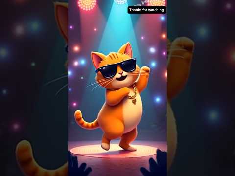 cute cat 🐈 dance video #cutecat #shorts #youtubeshorts #ai #cat #dance #cartoon #ytshorts #aicat
