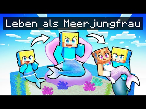 Ich lebe als MEERJUNGFRAU in Minecraft!