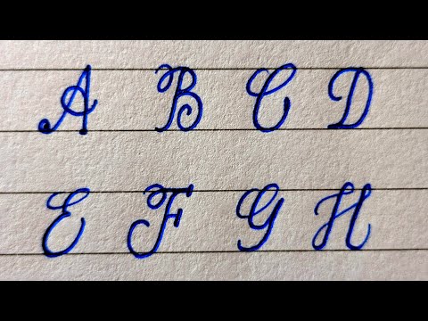 Cursive capital letters a to z | How to write cursive capital letters | cursive a to z letters |