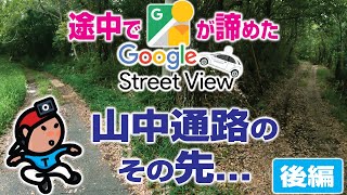 【探索ラン#57-B】途中でGoogle StreetViewカーが諦めた 山中通路のその先…《後編》｜神戸 西区 国道175号線脇