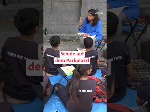 Schule auf dem Parkplatz