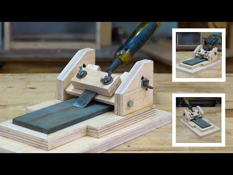 SHARPEN LIKE A PRO With This DIY Chisel And Hand Plane Jig!