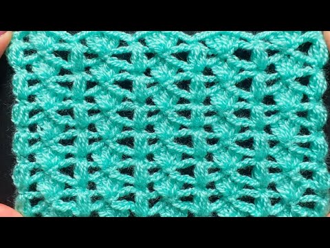 Puntada fácil y rápido de tejer a ganchillo/Crochet stitch pattern/Puntos tejidos a crochet/Crochê