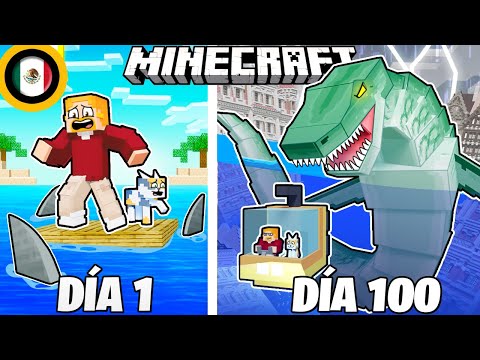 ¡Sobreviví 100 DÍAS  en una INUNDACIÓN en Minecraft!