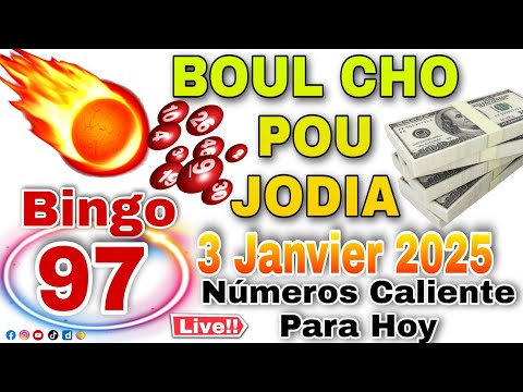 CROIX DU JOUR 3 JAN 2025 💯 BOUL CHO POU JODIA ✅ NUMÉROS FUERTE 🔥 WALDORF LOTO, BOUL DIFE, SHOW 9...