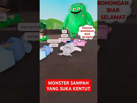 Mipan & Zuzuzu Pura- Pura Pingsan Biar Gak Dikejar Monster Sampah