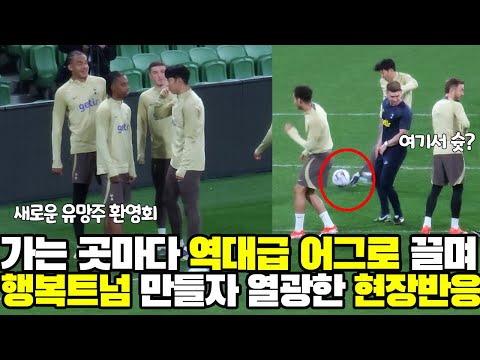 손흥민이 가는곳마다 역대급 어그로 끌며 행복트넘 만들자 열광한 토트넘 오픈트레이닝 현장반응