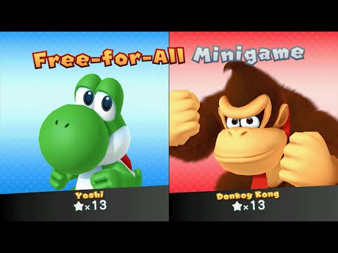 Mario Party 10 - Yoshi vs Donkey Kong - Mushroom Park