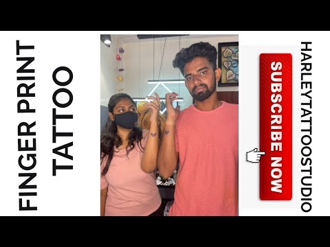 Fingerprint| Fingerprint Tattoo | Tattoo ideas | Couple Goals | Best Tattoo Studio Coimbatore|
