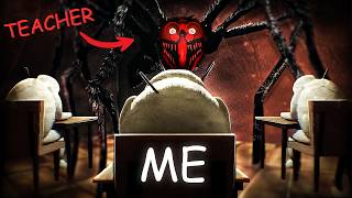 A Horror Game Where I Have To Cheat On My Exam Without My SPIDER TEACHER Seeing Me...