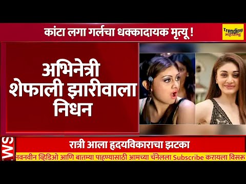 अभिनेत्री Shefali Jhariwala हृदयविकाराच्या झटक्याने निधन