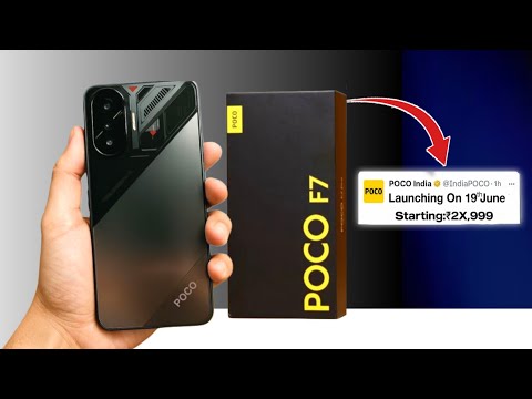 Poco F7 First 🔴Live Look | Poco F7 Launch Date & Price In India | Unboxing