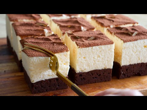 ティラミス風チョコレートブラウニーの作り方✴︎How to make Chocolate Brownie Tiramisu✴︎ベルギーより