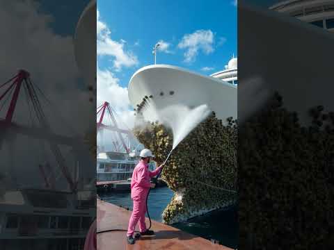 The staff are really busy all day, either cleaning barnacles from whales or from ships ep25 #ship