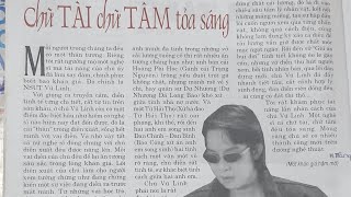 NSUT Vũ Linh _ gửi lời chúc e Trường Sang và lời khuyên làm nghệ thuật đến các Cs trẻ. 13/10/2021