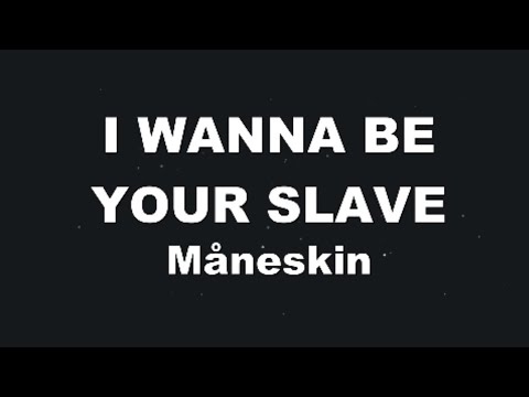 Karaoke♬ I WANNA BE YOUR SLAVE – Måneskin 【No Guide Melody】 Instrumental