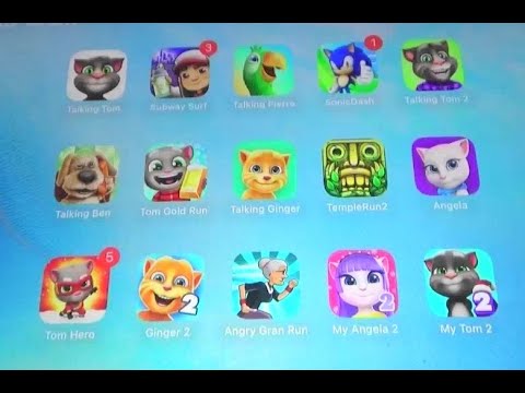 (Throwback) Talking Tom, Subway Surfers, Pierre, Sonic dash, Talking Angela, Gran run and More